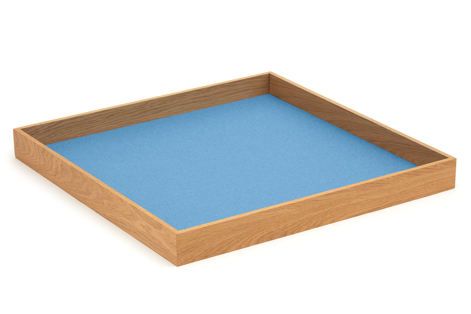 Dein Holztablett/ Tray quadratisch in der Farbe "Himmel"