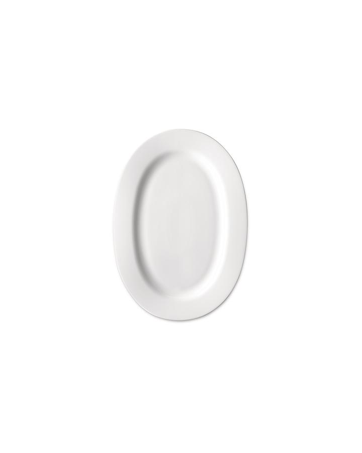 ALESSI PlateBowlCup Platte 36,0cm x 25,0cm oval weiß