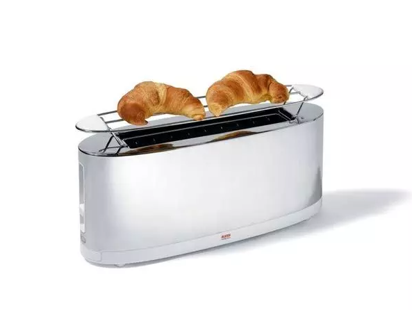 Alessi  Toaster mit Brötchenaufsatz 