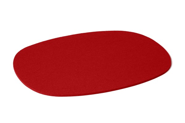 Filz Tischset Oval 5mm in der Farbe "Rot"