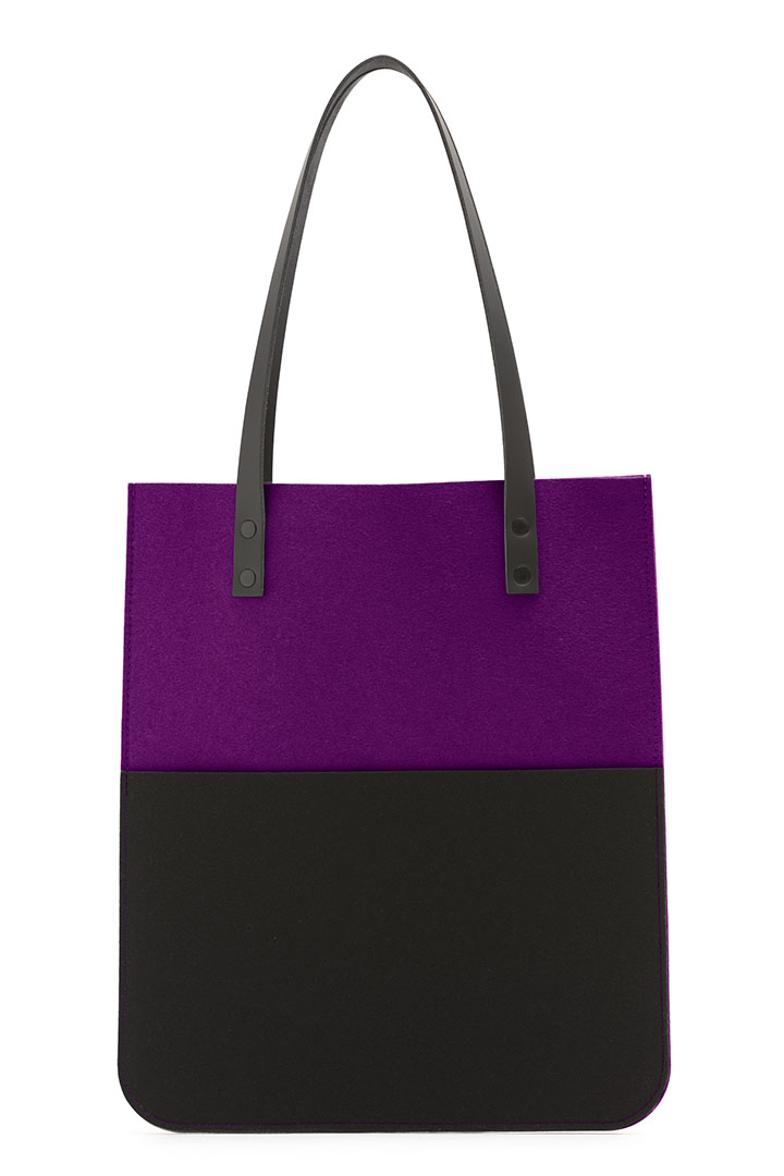 HEY-Sign Tasche Linea in der Farbe "Pflaume"