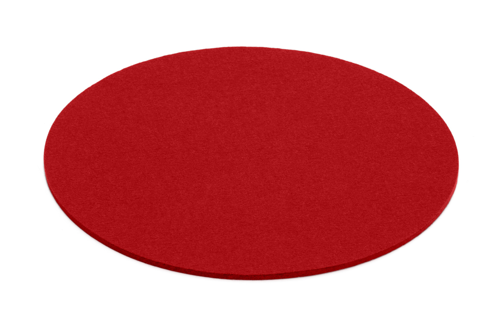 Filz Untersetzer Ø 25,0 cm, Farbe „Rot“