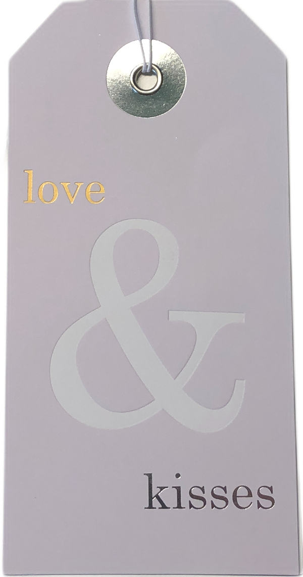 Umschlagkarte "Love & Kisses"