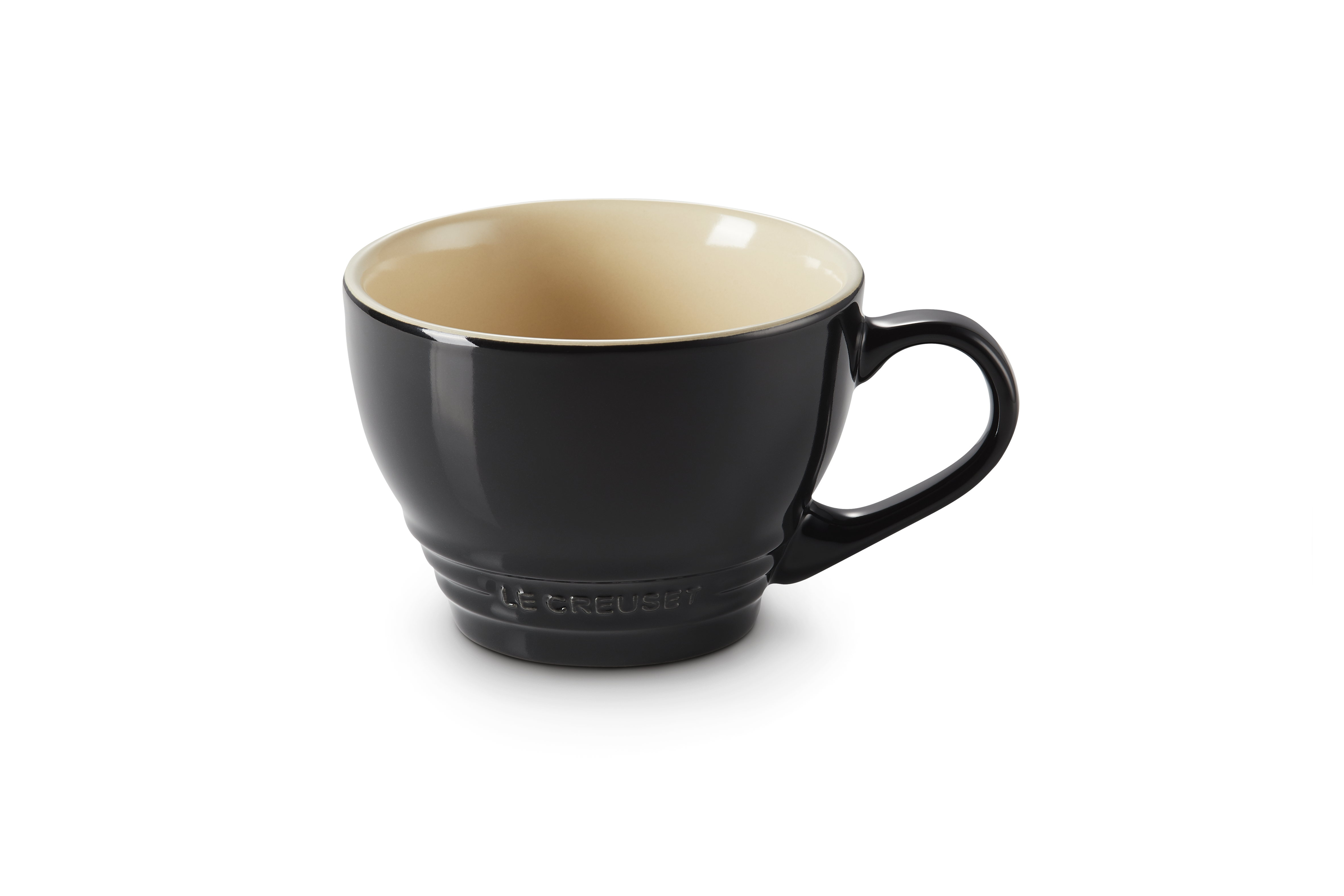 Cappuccino Becher 0,4 L | Schwarz glänzend