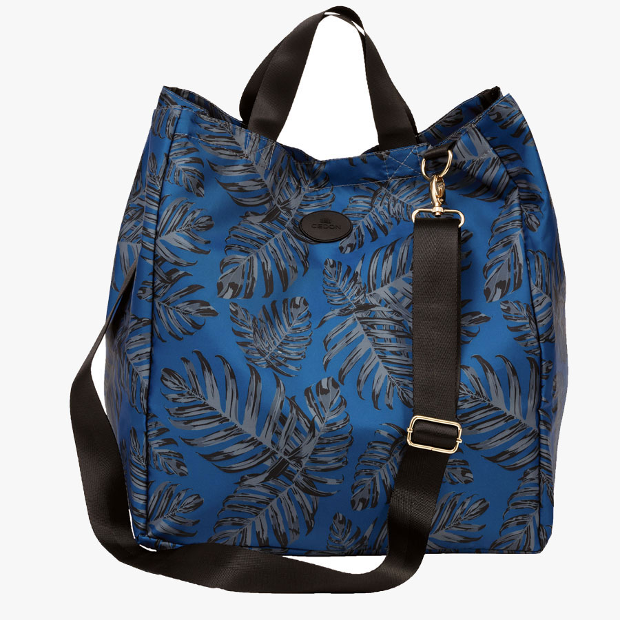 Cedon Easy Shopper Bag "Philodendron black"