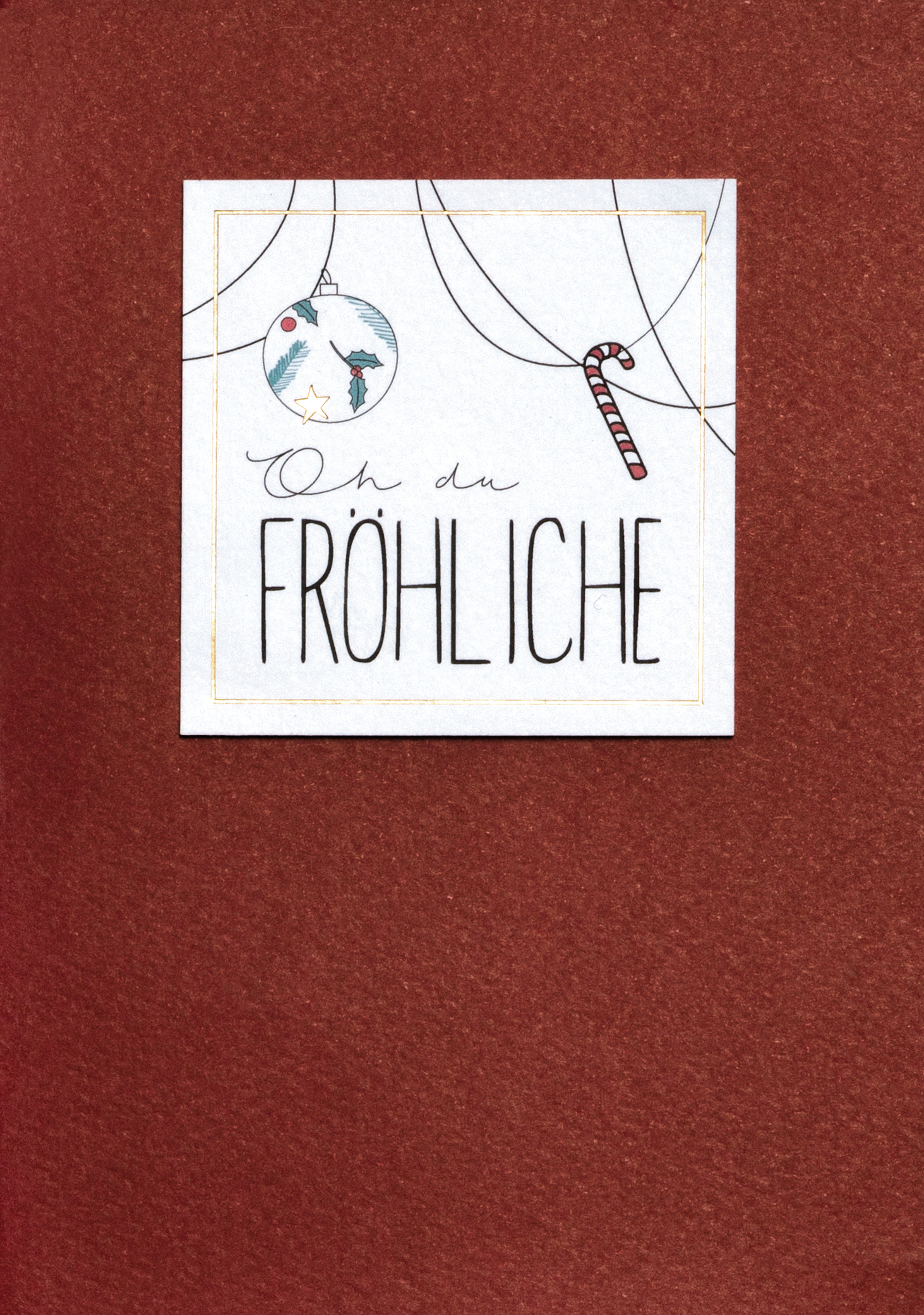 Weihnachtskarte „Oh du Fröhliche“