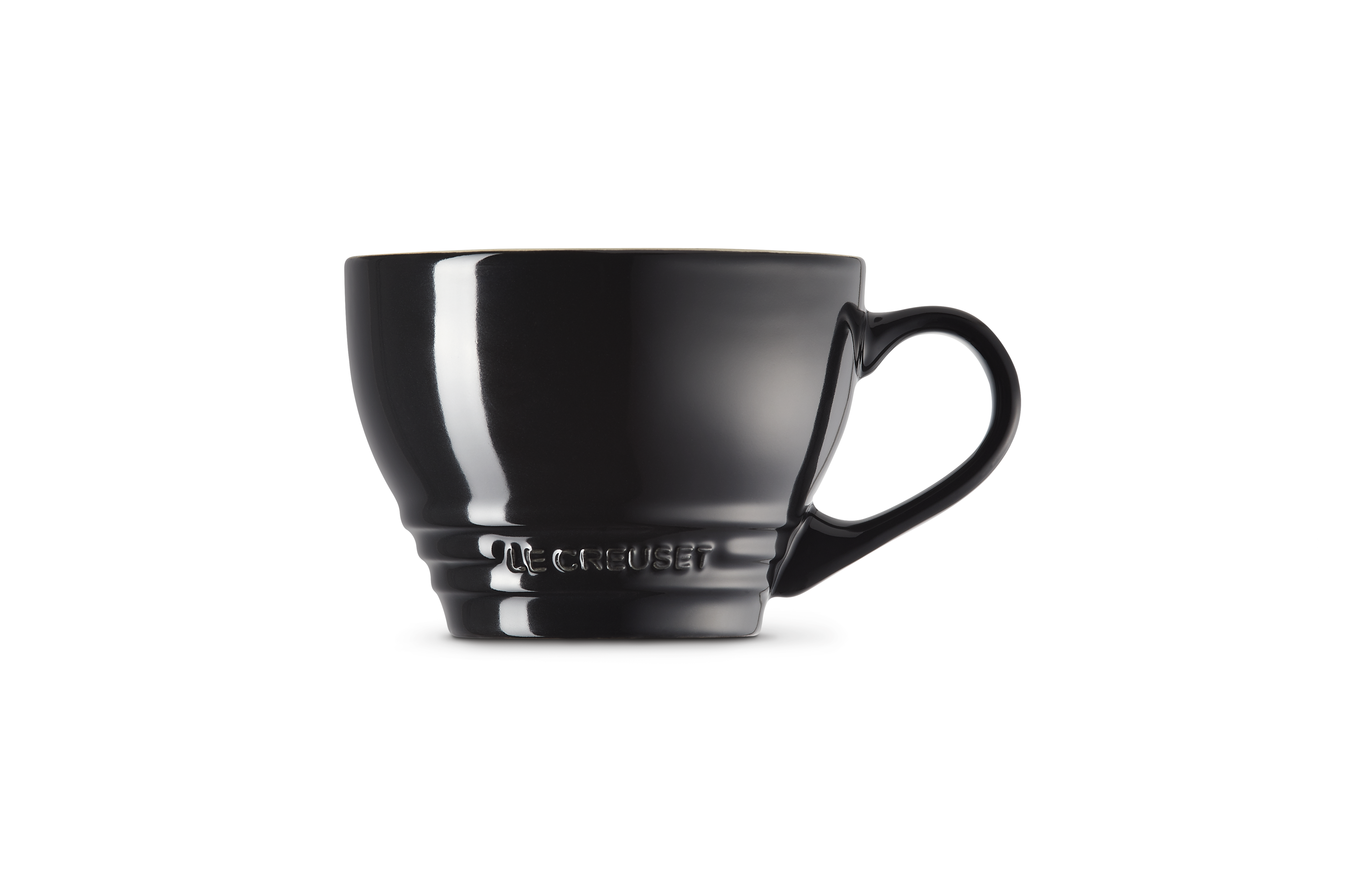 Cappuccino Becher 0,4 L | Schwarz glänzend