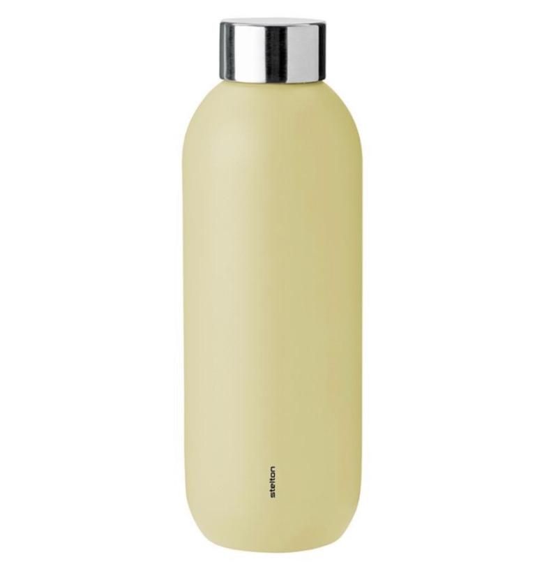 Stelton Keep cool Trinkflasche 0,6l Trinkflasche „Soft Yellow“