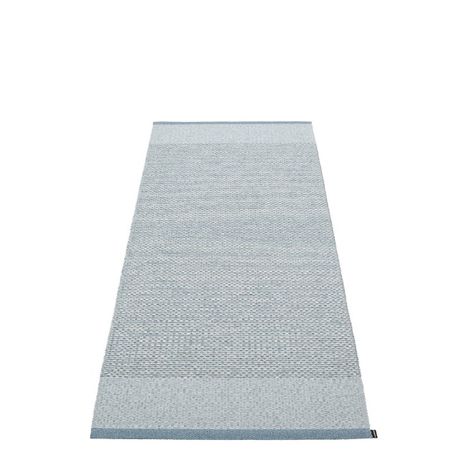 Teppich Edit Brick Blue/Blue Fog/Stone 70 x 200 cm von pappelina 