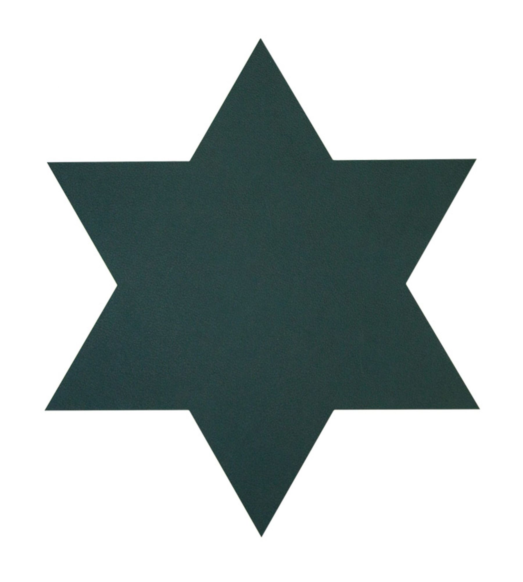 Lind star table mat Dunkelgrün 34,5x34,5 cm
