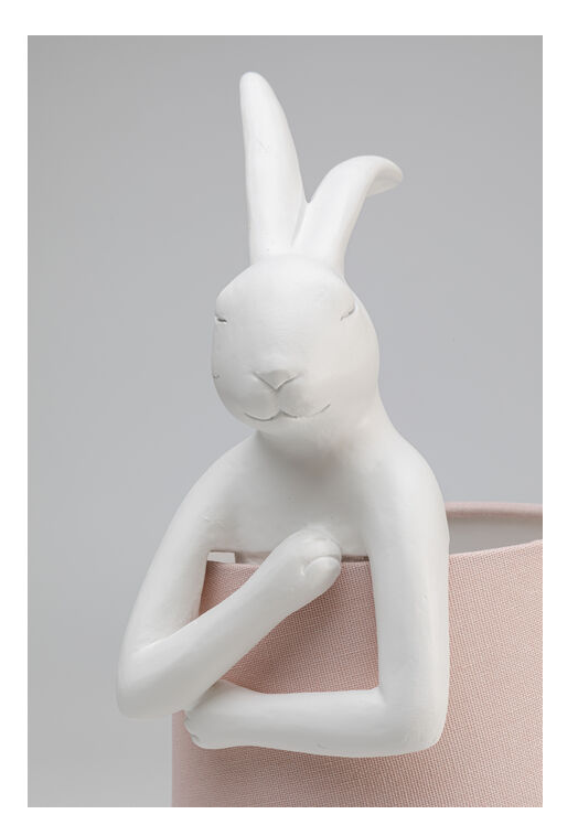 Tischleuchte Animal Rabbit Weiß/Rosa 50cm