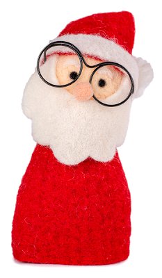 Eierwärmer Nikolaus mit Brille von Baden