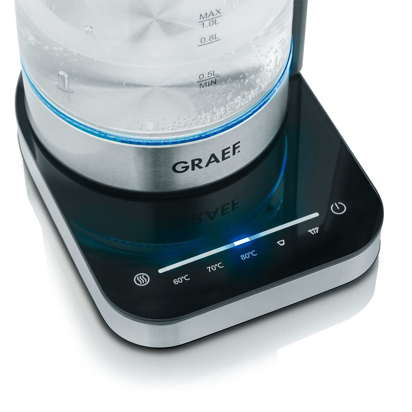 GRAEF  WK 350  1,0 Liter Glas Wasserkocher