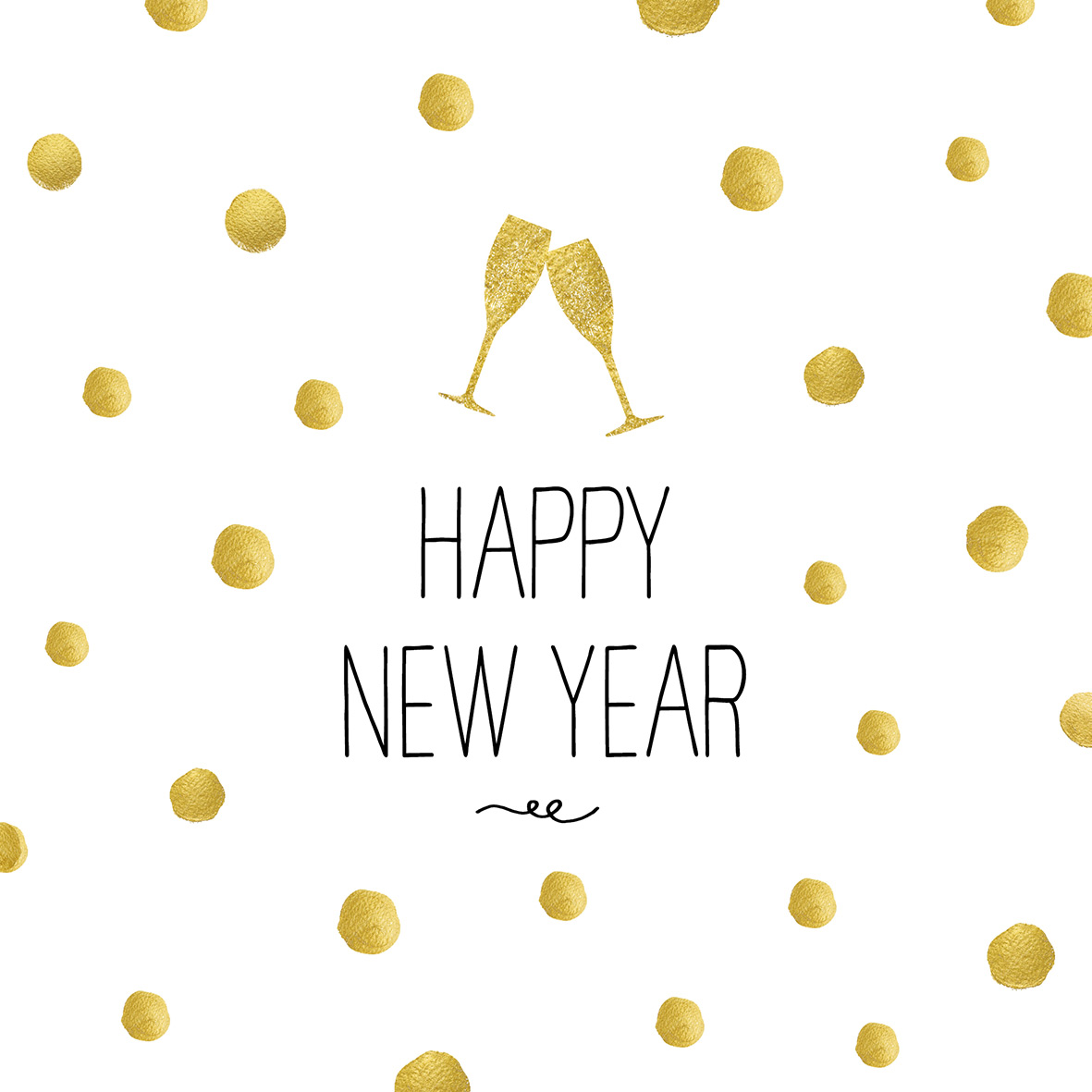 Cocktailserviette „Happy New Year“