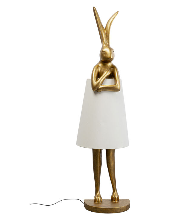 Stehlampe Animal Rabbit Gold/Weiß 150cm