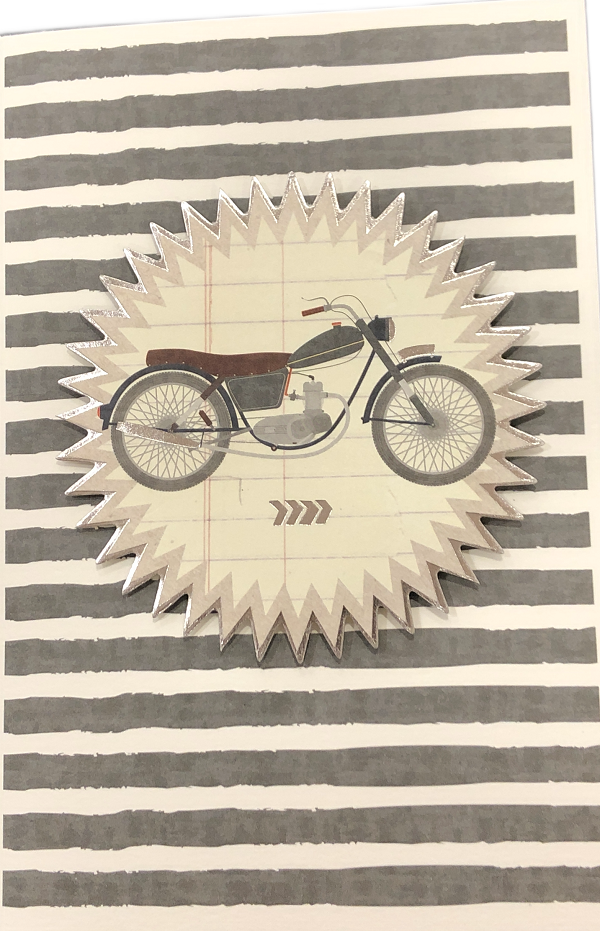 Glückwunschkarte „Motorrad“