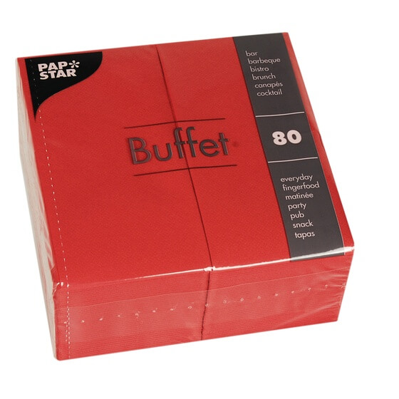 Buffet Serviette in der Farbe Rot 