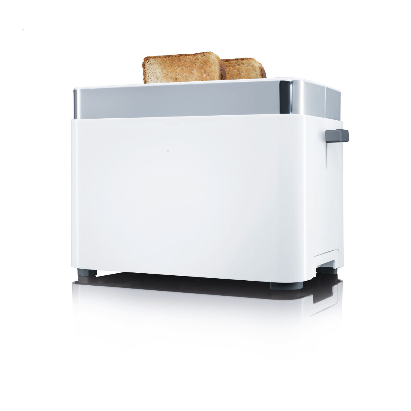 TO61 Kompakter Toaster für 2 Scheiben | Weiß