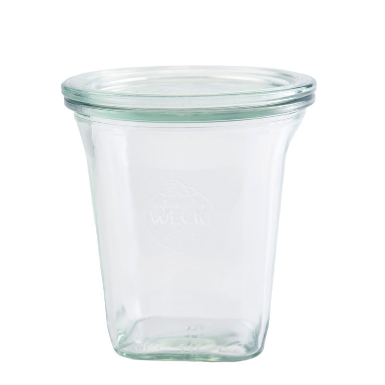 Original WECK Einmachglas - 545 ml Quadro-Glas RR 100  