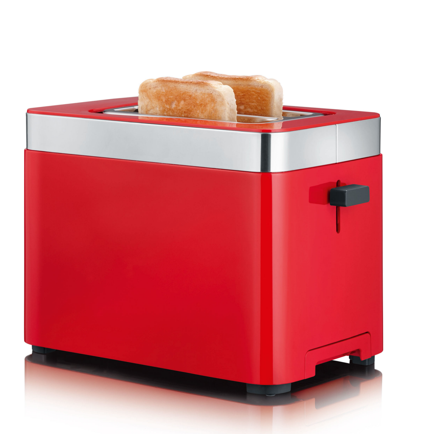 TO63 Kompakter Toaster für 2 Scheiben | Rot