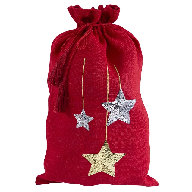 XL-Geschenksack Sterne/rot