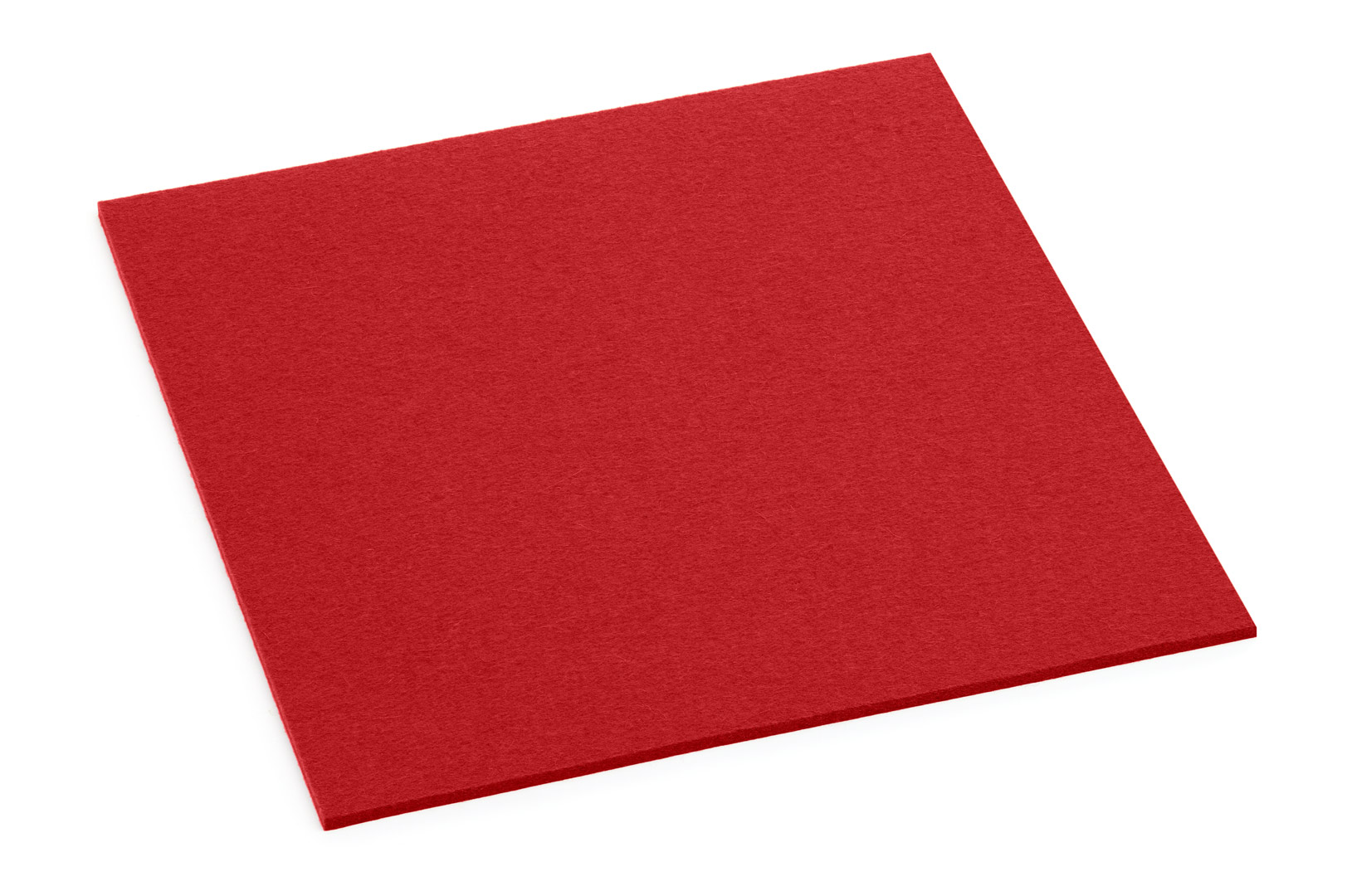 Filz Untersetzer 30,0 cm, Farbe „Rot“, Eckig