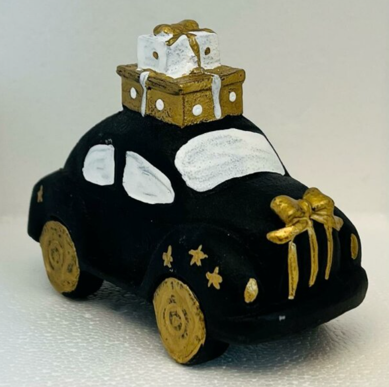 Baden Auto mit Geschenkboxen "Goldschleife" 