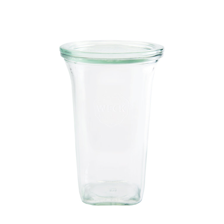 Original WECK Einmachglas - 795 ml Quadro-Glas RR 100  