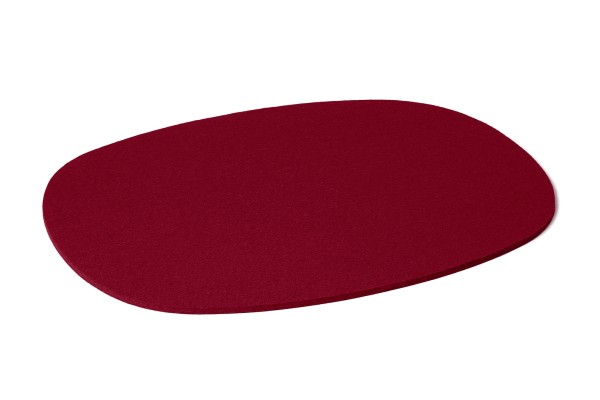 Dein Filz Tischset oval in der Farbe "Bordeaux"