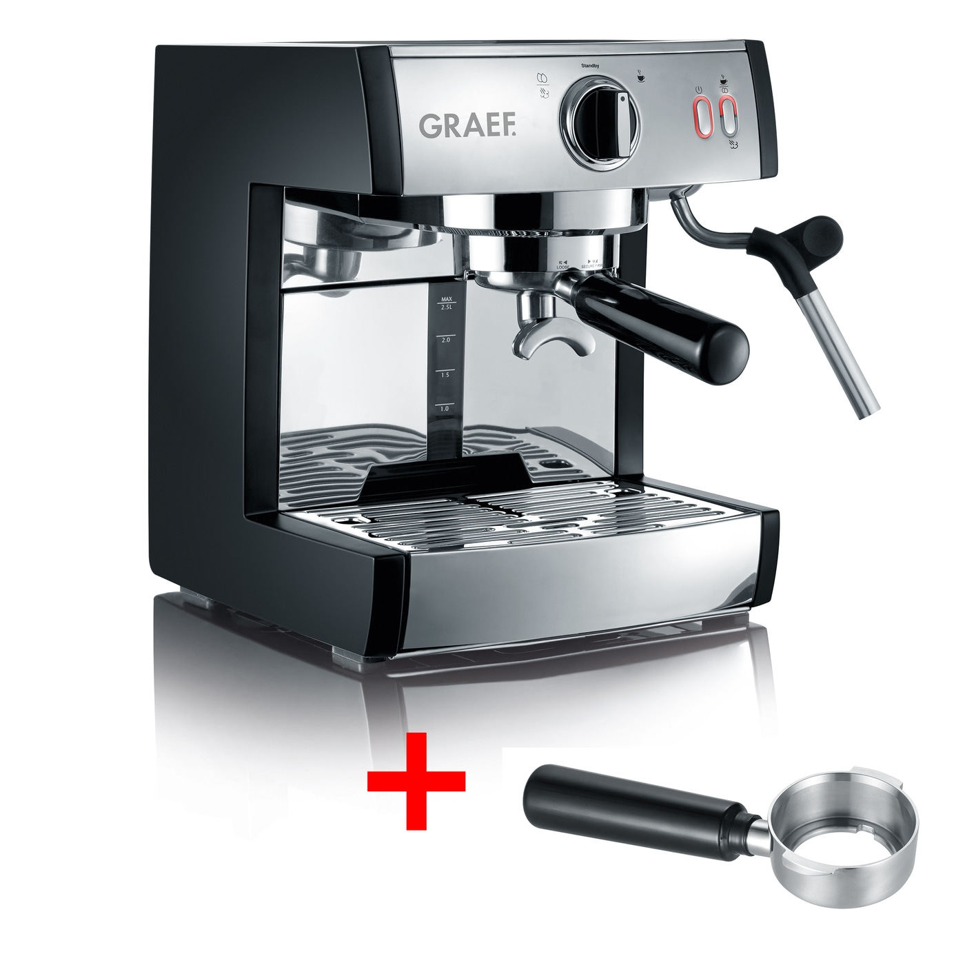 GRAEF ES702 "Pivalla" Siebträger Espressomaschine