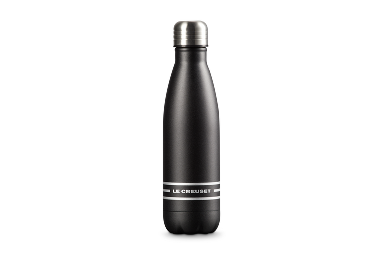 Edelstahl-Trinkflasche 0,5 L | Schwarz matt
