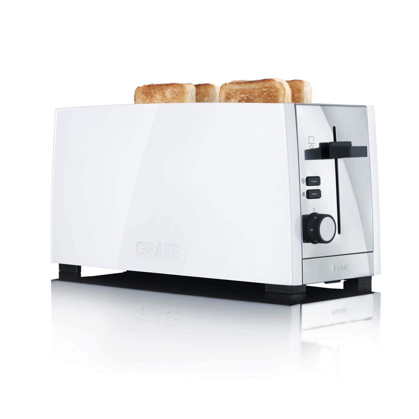 TO101 4 Scheiben Toaster | Weiß