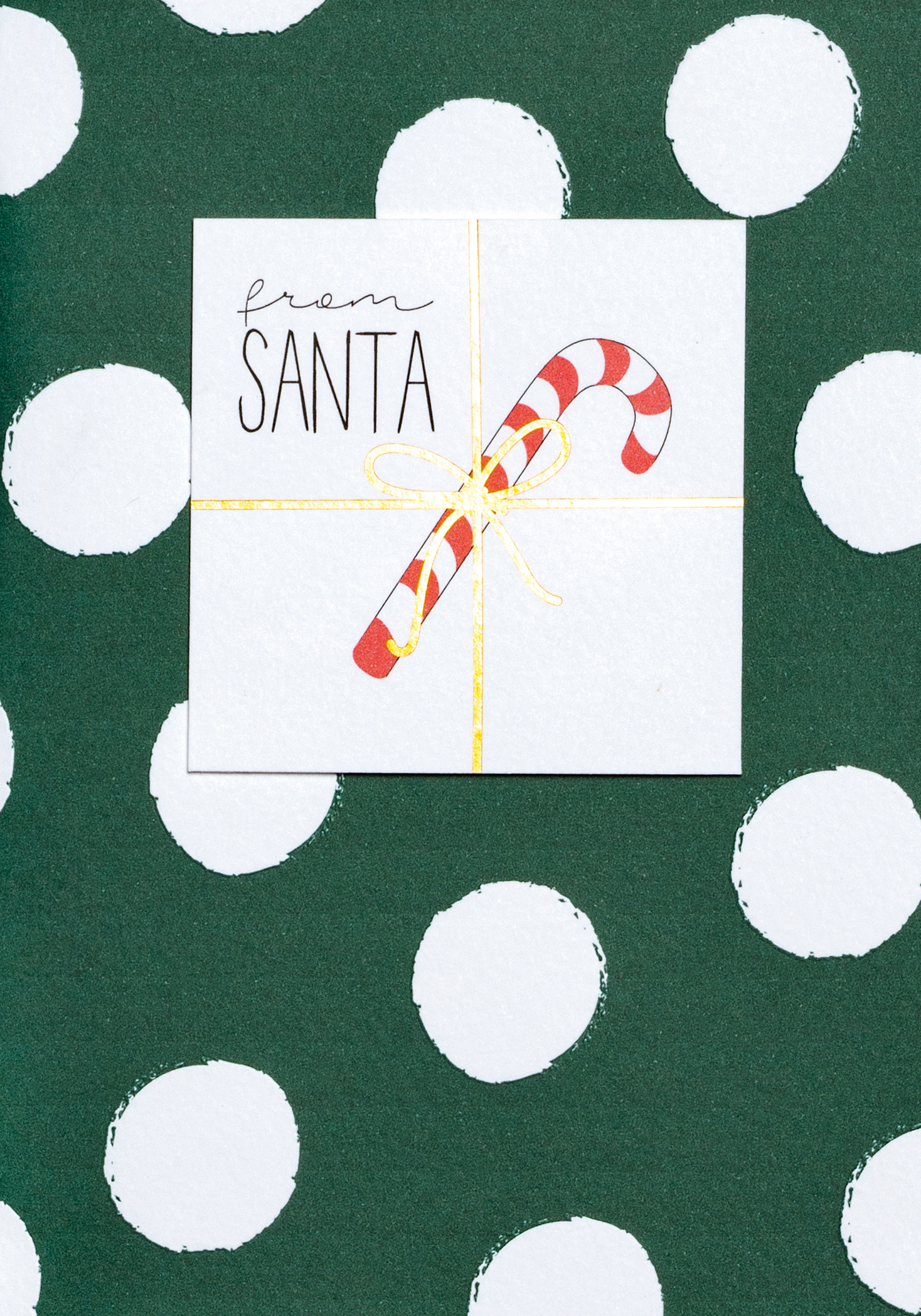 Weihnachtskarte „From Santa“