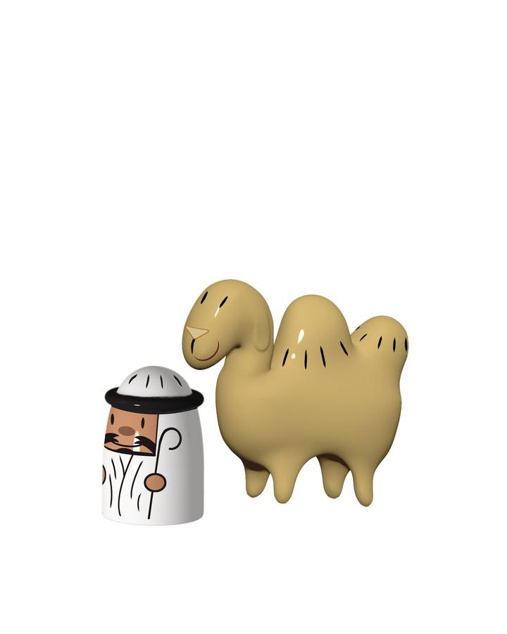 ALESSI Amir & Camelus Porzellan Figuren