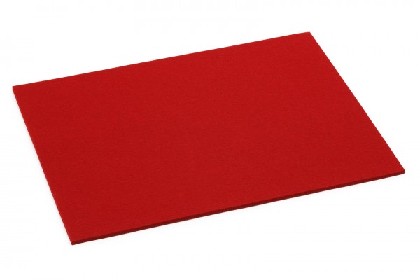 Filz Tischset rechteckig in der Farbe "Rot"