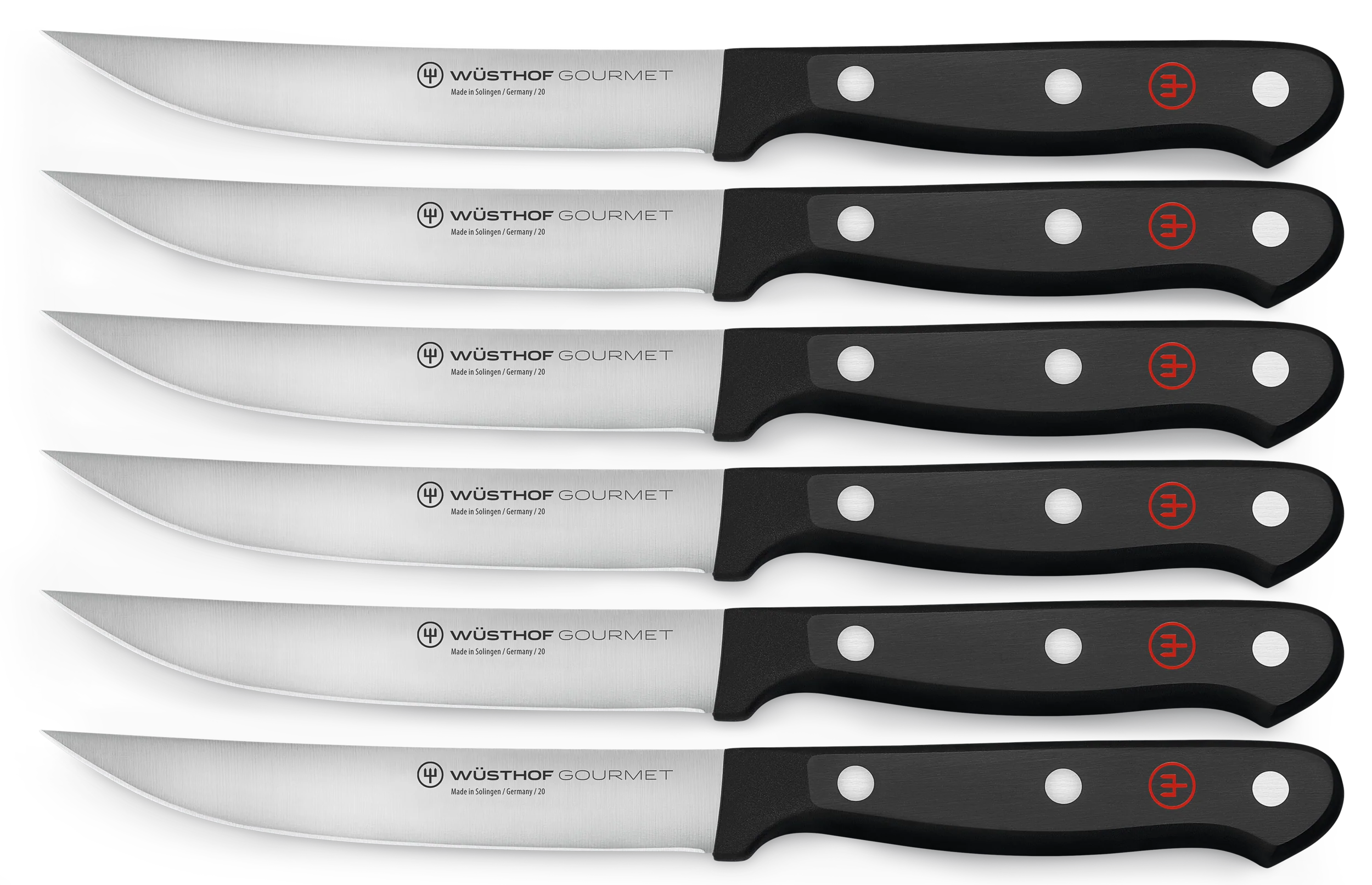 WÜSTHOF Gourmet Steakmessersatz mit 6 Messern